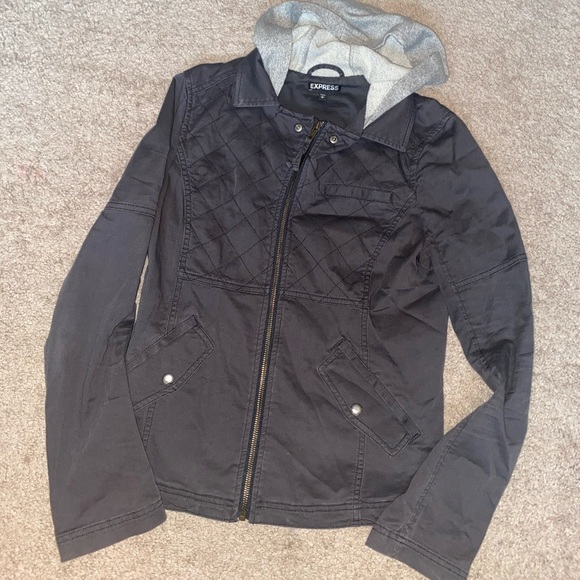 Express Jacket with Sweatshirt Hood - Picture 1 of 2